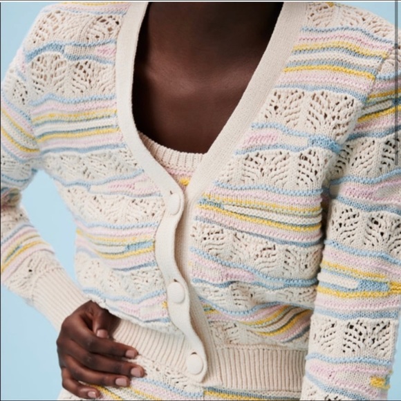 Zara Sweaters - NWT Zara Pointelle knit Cardigan